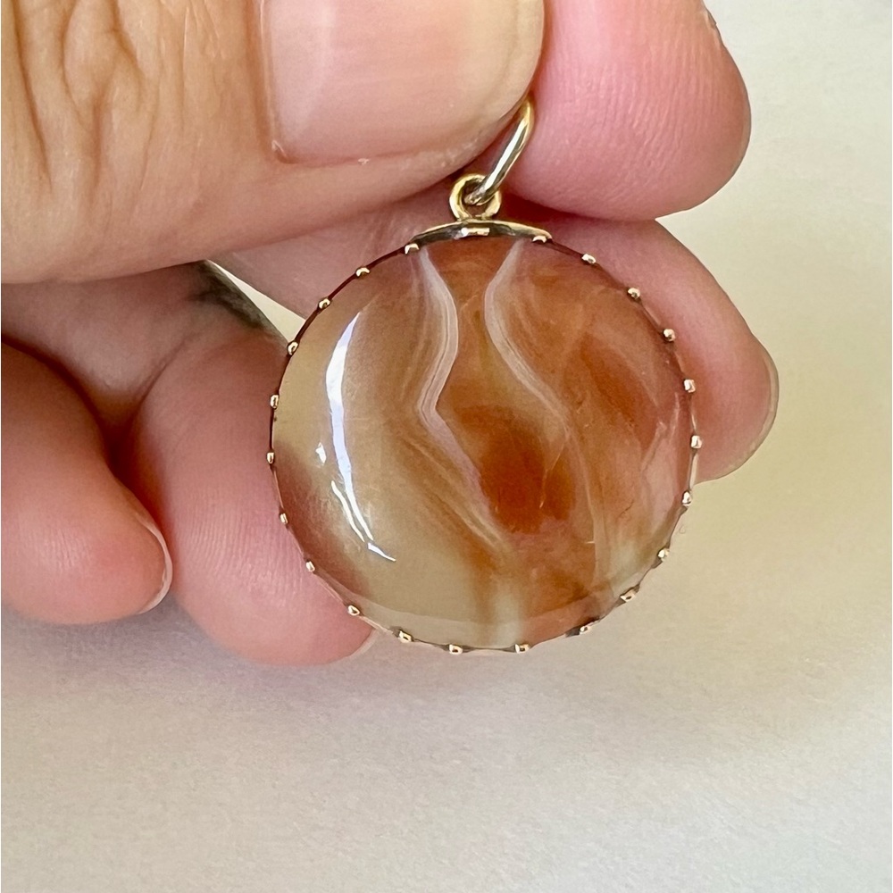 Beautiful Agate Conversion Pendant - image 2
